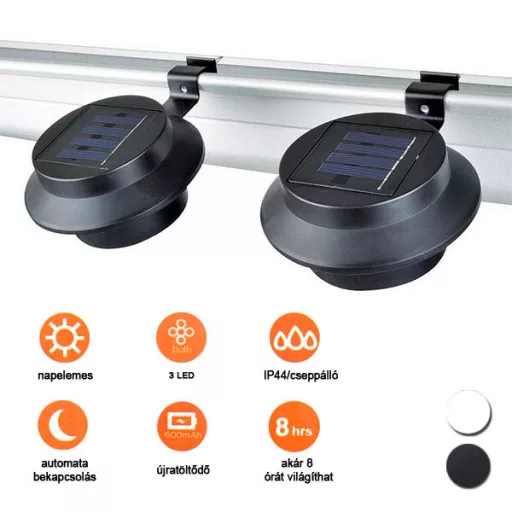 Lampa solara in 2 culori-1 pereche