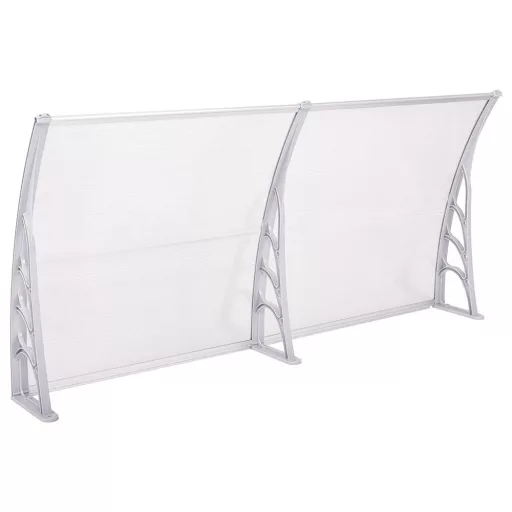 Marchiza copertina din policarbonat 240x90 cm-alb