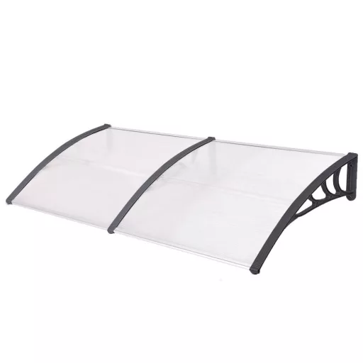 Marchiza copertina din policarbonat 240x90 cm-negru
