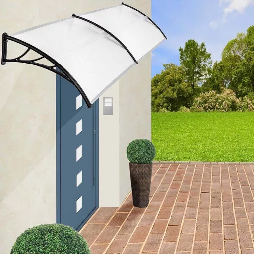 Marchiza copertina din policarbonat 240x90 cm-negru
