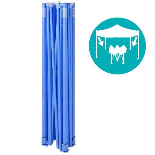 Pavilion pliant 2,9x2,9m-albastru