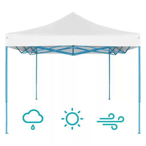 Pavilion pliant 2,9x2,9m-alb