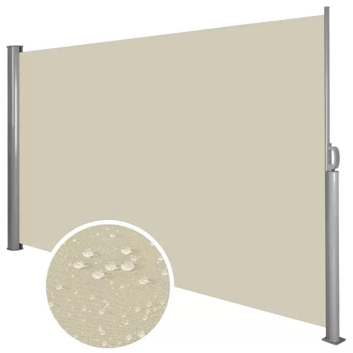 Paravan solar retractabil-bej-simplu