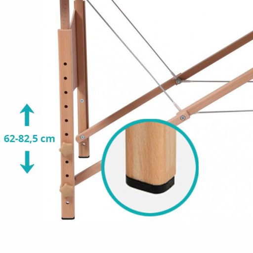 Masa de masaj portabila cu 3 sectiuni