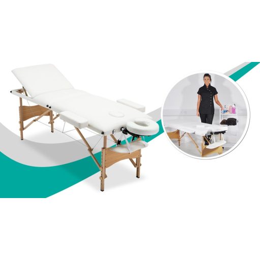 Masa de masaj portabila cu 3 sectiuni