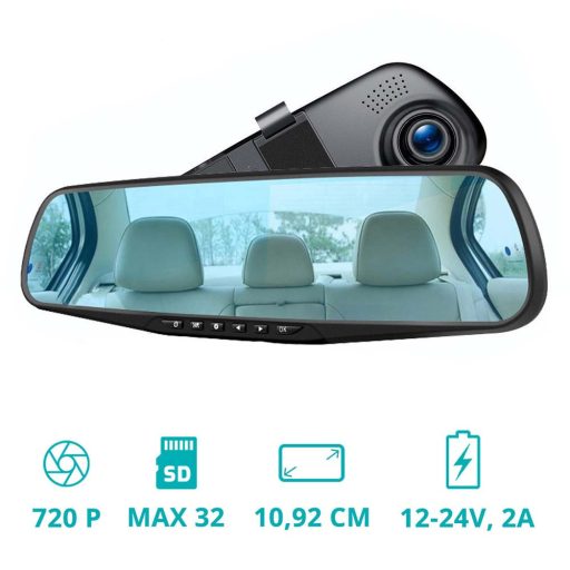 Camera video trafic si marsarier tip oglinda retrovizoare