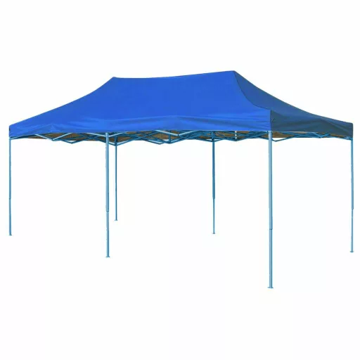 Pavilion pliant 2,9x5,7m-albastru