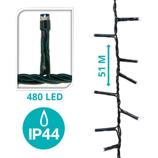 Ghirlanda luminoasa cu LED-480 LED-uri-alb cald