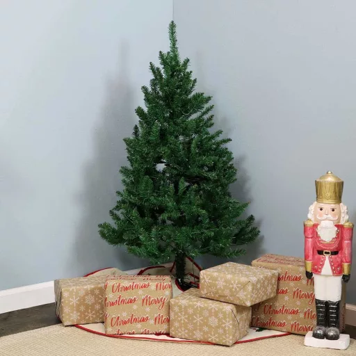 Brad artificial Nordmann cu suport metalic, 4 marimi