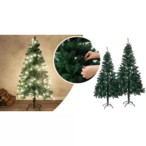 Brad artificial Nordmann cu suport metalic, 4 marimi
