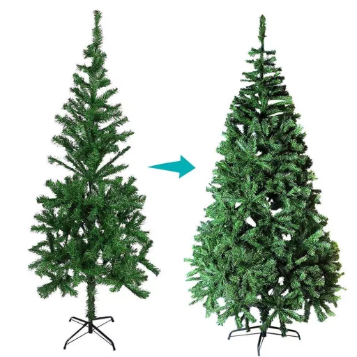 Brad artificial Nordmann cu suport metalic-210 cm