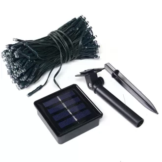   Ghirlanda luminoasa solara pentru gradina cu 100 LED, multicolor, 10m