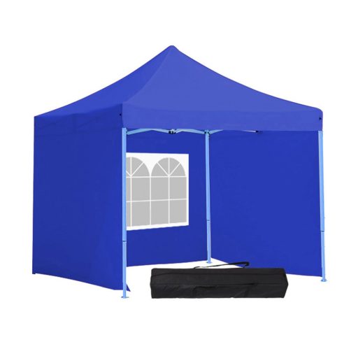 Pavilion albastru 2,9m cu pereti laterali si geanta de transport