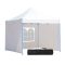 Pavilion alb 2,9m cu pereti laterali si geantă de transport