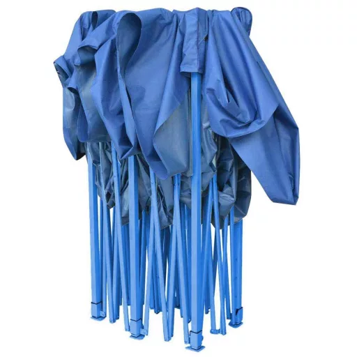 Pavilion pliant 2,9x4,25m-albastru, cu geanta de transport