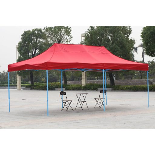 Pavilion pliant in diferite modele-2,9x5,7m-rosu-geanta de transport