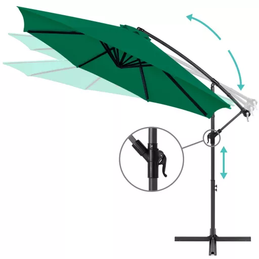 Umbrelă Suspendată 2.7 m, Verde