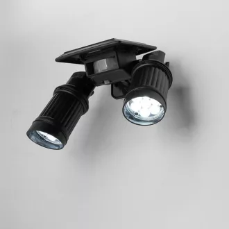 Lampa dubla cu baterie solara, cu senzor de miscare