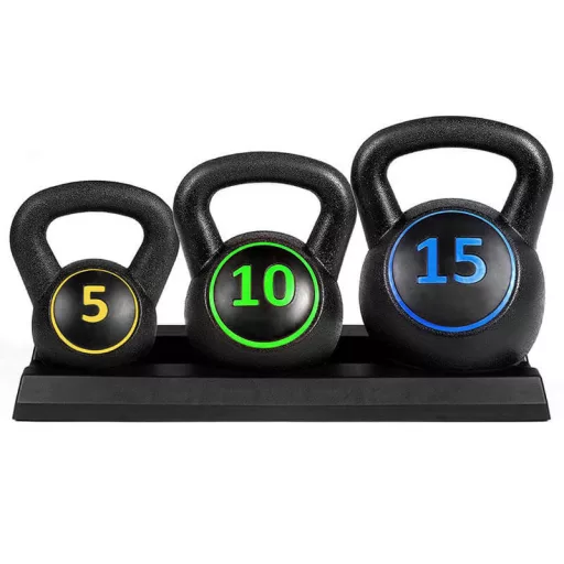 Set gantere Kettlebell, 3 piese - 2.3/4.5/6.7 kg (5/10/15 lbs)