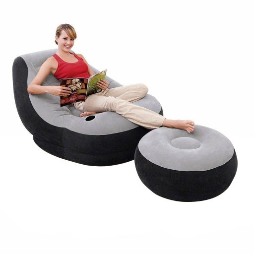 Fotoliu gonflabil cu taburet