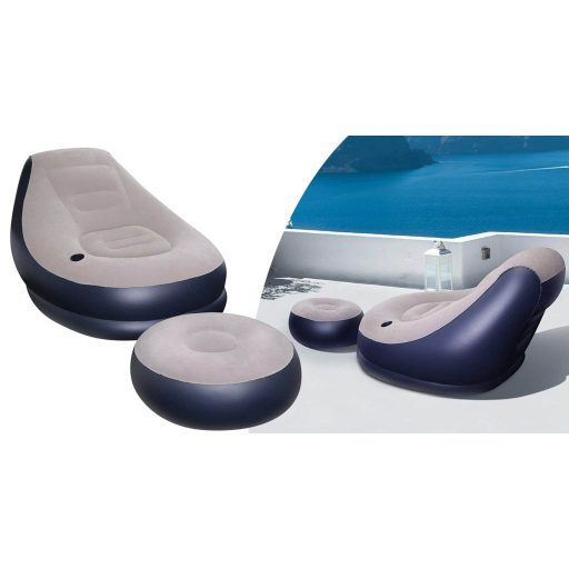 Fotoliu gonflabil cu taburet