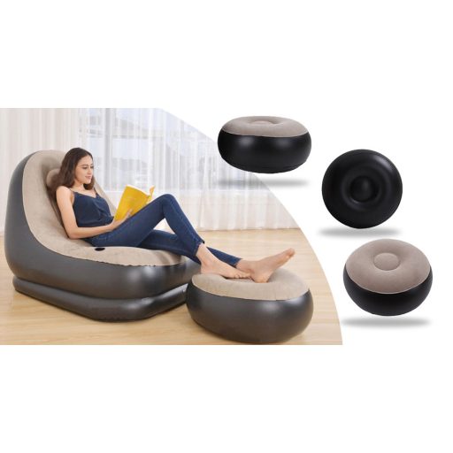 Fotoliu gonflabil cu taburet