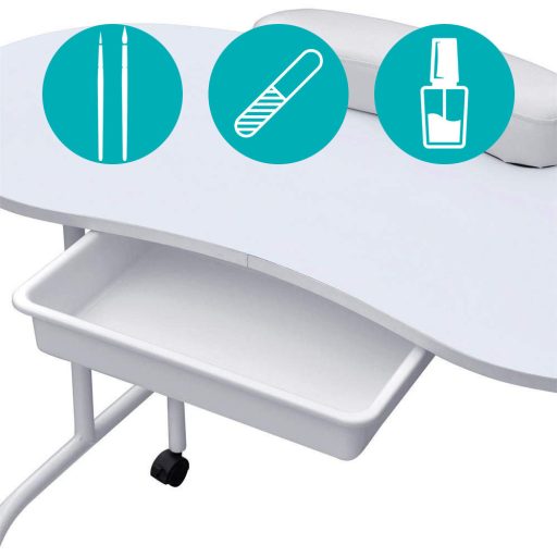 Masa portabila de manichiura cu geanta de transport cadou, in 2 tipuri