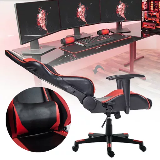 Scaun gamer - pro-rosu