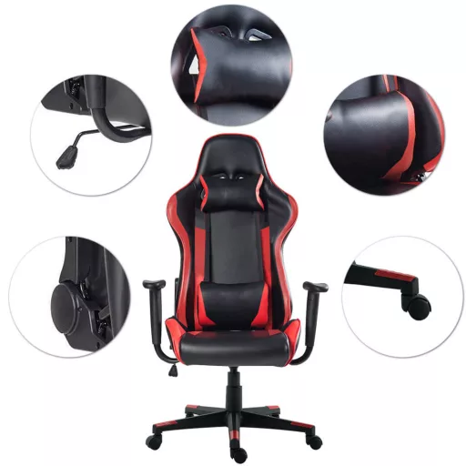 Scaun gamer - pro-rosu