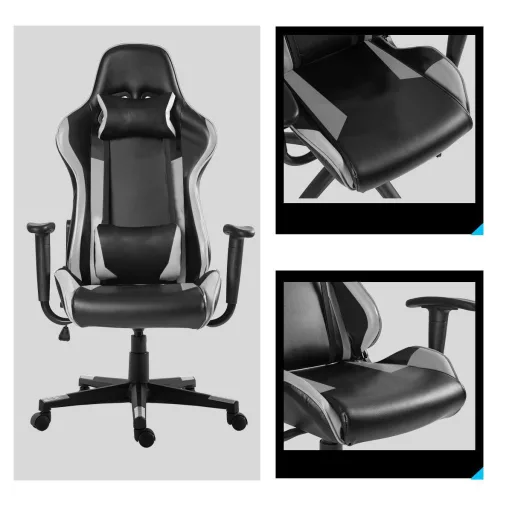Scaun gamer - pro-gri