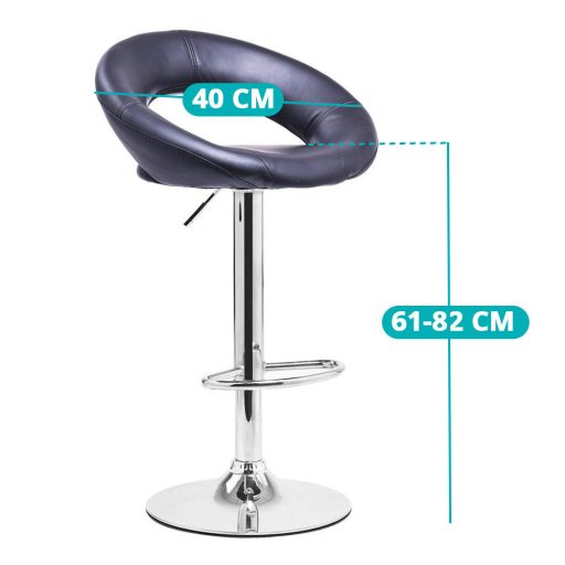 2 buc scaune de bar-negru