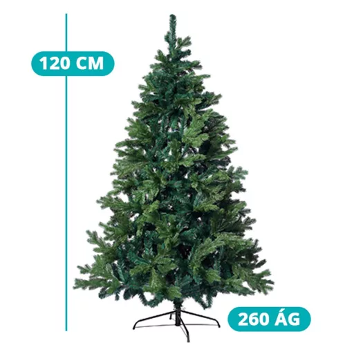 Brad artificial 3D, cu suport metalic-120 cm