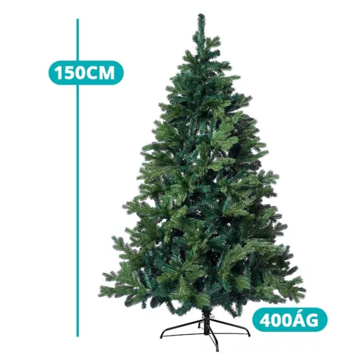 Brad artificial 3D, cu suport metalic-150 cm