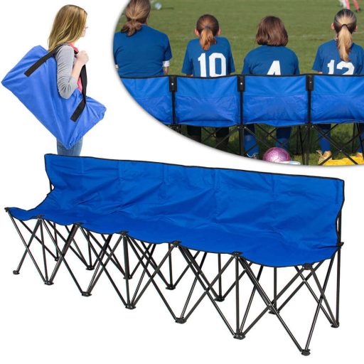 Banca pliabila si portabila cu geanta de transport cadou, pentru 6 persoane