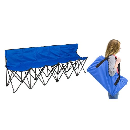 Banca pliabila si portabila cu geanta de transport cadou, pentru 6 persoane