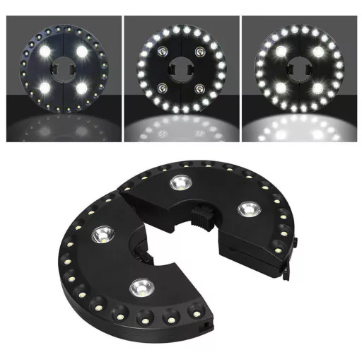 Lampa LED pentru umbrela de soare