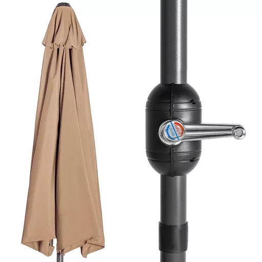 Umbrela de balcon semirotunda