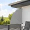 Umbrire pentru balcon tip evantai, 140 cm-gri