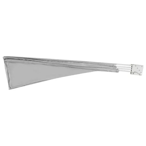 Umbrire pentru balcon tip evantai, 140 cm-gri