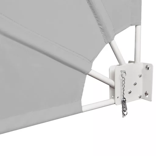 Umbrire pentru balcon tip evantai, 140 cm-gri
