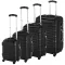 Set de 4 trolere cabina-negru