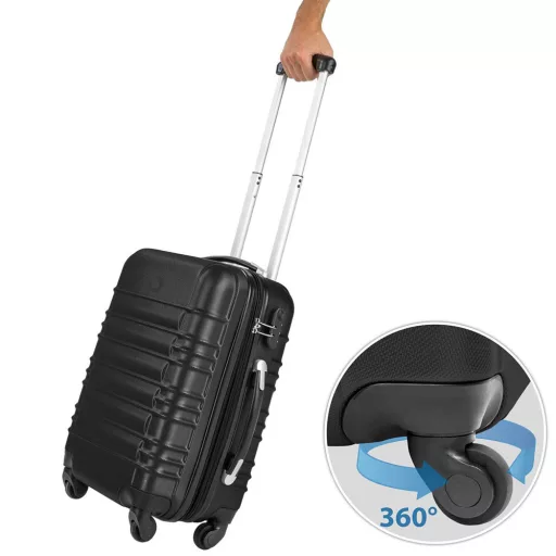 Set de 4 trolere cabina-negru