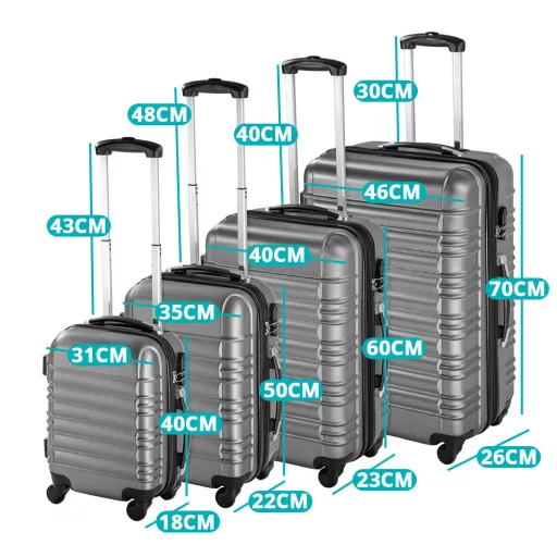 Set de 4 trolere cabina-gri
