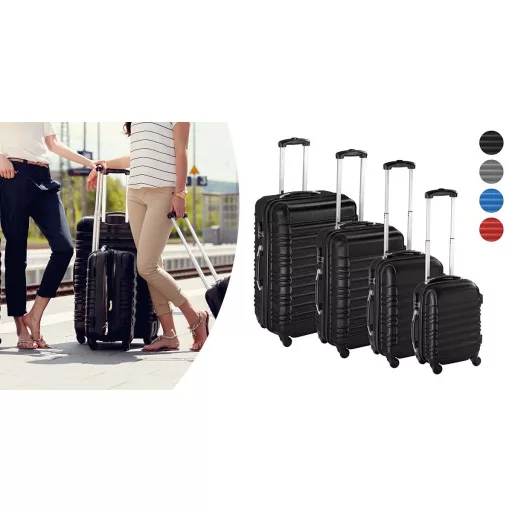 Set de 4 trolere cabina, 4 culori