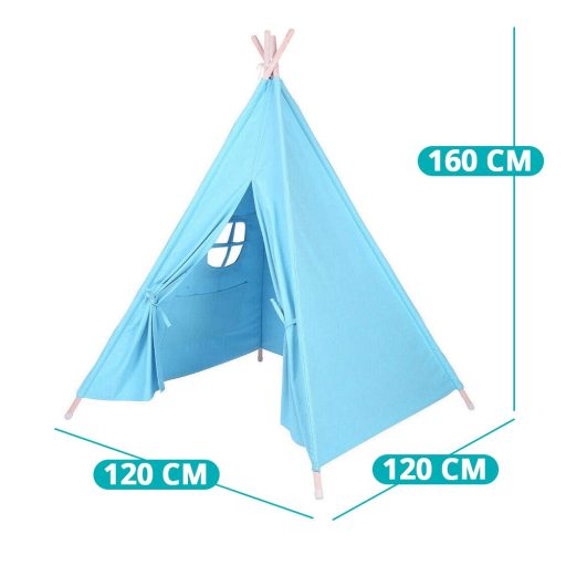 Cort indian pentru copii-albastru
