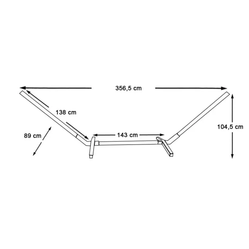 Suport pentru hamac-lemn