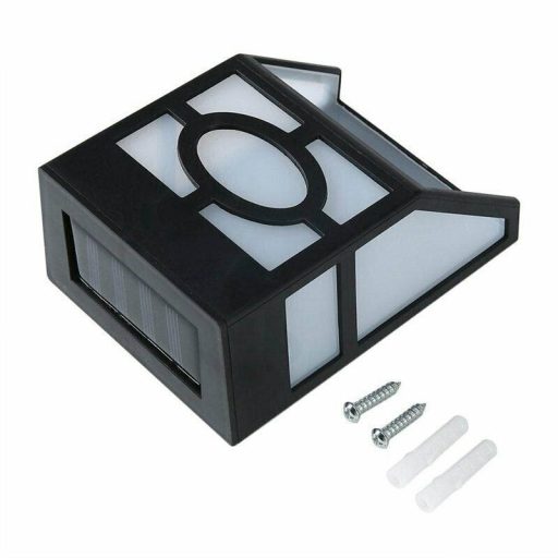 4 buc lampa solara de exterior, negru