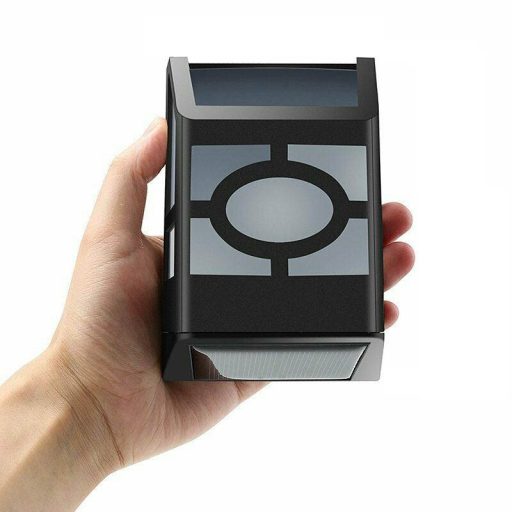 4 buc lampa solara de exterior, negru