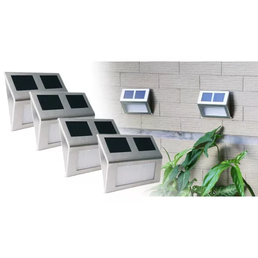 4 buc Lampa solara de perete pentru exterior