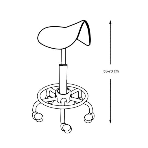 Scaun de cosmetica tip sa cu roti
